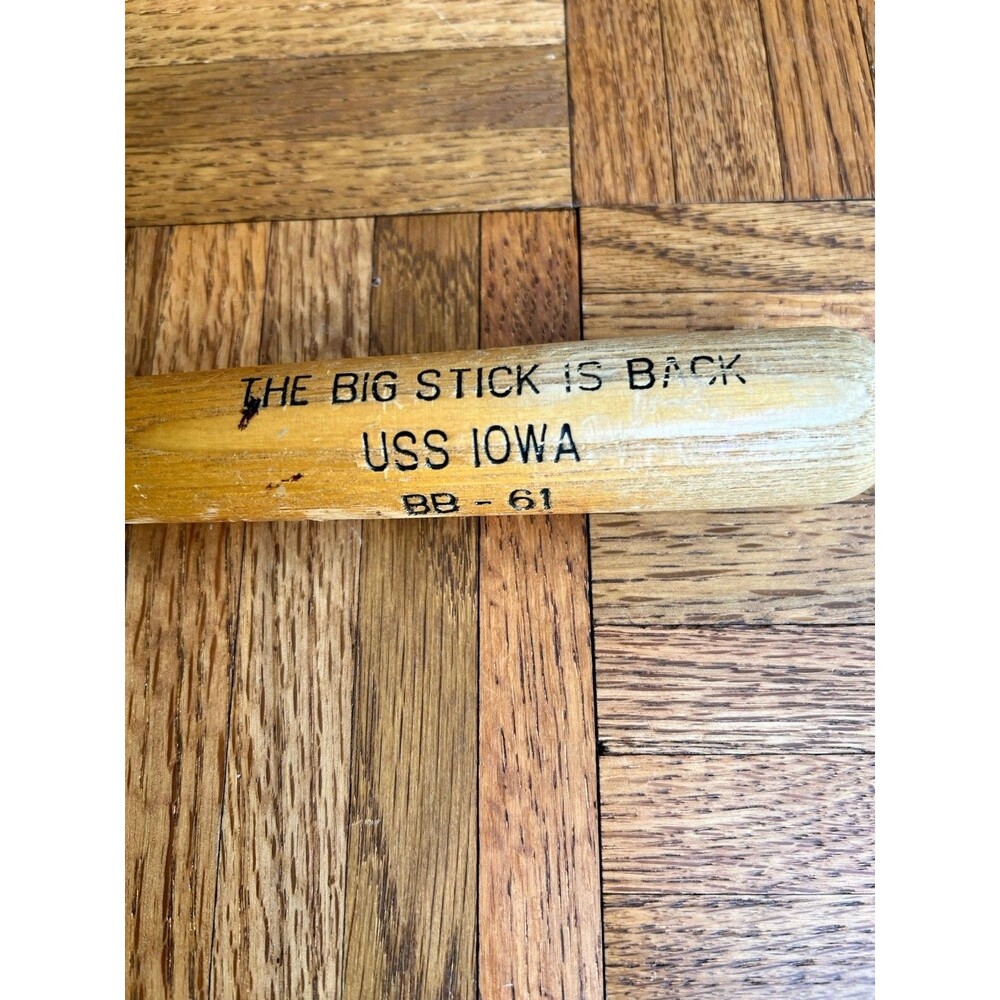1980's Battleship Iowa BB61 Louisville Slugger 16" Mini Bat
